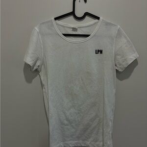 White LPN Logo T-Shirt